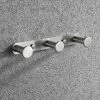 LITZEE Towel Hook Towel Hooks Coat Wall Hook Towel Rack Stainless Steel Bathroom Wall Hook Bathroom And Kitchen Hooks (Wall Mounted, 3 Brushed Hooks)