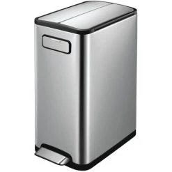 Step Bin Ecofly 45 L Silver EKO