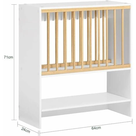 SoBuy Wall Mounted Kitchen Plate Cup Rack,KCR09-W 3 SoBuy Wall Mounted Kitchen Plate Cup Rack,KCR09-W - Image 3
