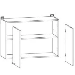 IMPACT FURNITURE 600 White Kitchen Cabinet Unit Wall 2 Door Cupboard 60cm Low Gloss Matt Junona 7 IMPACT FURNITURE 600 White Kitchen Cabinet Unit Wall 2 Door Cupboard 60cm Low Gloss Matt Junona -Vonshef shop 50150165 3