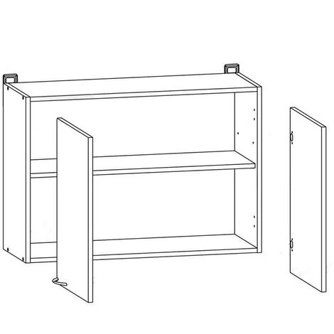 IMPACT FURNITURE 600 White Kitchen Cabinet Unit Wall 2 Door Cupboard 60cm Low Gloss Matt Junona 3 IMPACT FURNITURE 600 White Kitchen Cabinet Unit Wall 2 Door Cupboard 60cm Low Gloss Matt Junona - Image 3