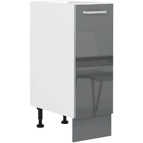 IMPACT FURNITURE 300 Kitchen Base Unit Cabinet Cupboard 30cm Grey High Gloss Soft Close 1 Door Luxe 1 IMPACT FURNITURE 300 Kitchen Base Unit Cabinet Cupboard 30cm Grey High Gloss Soft Close 1 Door Luxe
