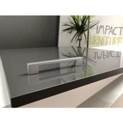 IMPACT FURNITURE 400 Kitchen Wall Unit 40cm Grey Gloss Cabinet 1 Door Cupboard Soft Close Luxe -Vonshef shop 50150201 4