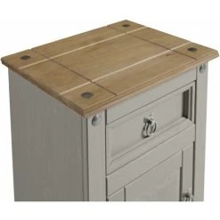 MERCERS FURNITURE Corona Grey Wax Pot Cupboard -Vonshef shop 50409563 3