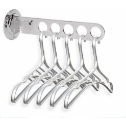 Alternative view of Devenirriche Wall Hanger Rack, Clothes Hook Coat Rack, Folding Hangers Clothes Rack Stainless Steel Coat Rack Wall Hook For Balconies & Cabinets, Laundry Rooms Bathrooms Clothe Hanger Home Hook