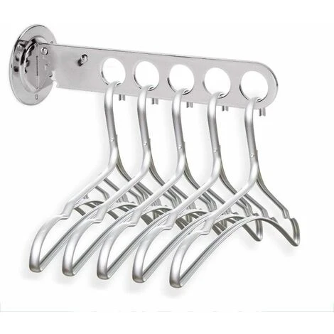 Devenirriche Wall Hanger Rack, Clothes Hook Coat Rack, Folding Hangers Clothes Rack Stainless Steel Coat Rack Wall Hook For Balconies & Cabinets, Laundry Rooms Bathrooms Clothe Hanger Home Hook 2 Devenirriche Wall Hanger Rack, Clothes Hook Coat Rack, Folding Hangers Clothes Rack Stainless Steel Coat Rack Wall Hook For Balconies & Cabinets, Laundry Rooms Bathrooms Clothe Hanger Home Hook - Image 2