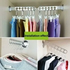 Devenirriche Wall Hanger Rack, Clothes Hook Coat Rack, Folding Hangers Clothes Rack Stainless Steel Coat Rack Wall Hook For Balconies & Cabinets, Laundry Rooms Bathrooms Clothe Hanger Home Hook 9 Devenirriche Wall Hanger Rack, Clothes Hook Coat Rack, Folding Hangers Clothes Rack Stainless Steel Coat Rack Wall Hook For Balconies & Cabinets, Laundry Rooms Bathrooms Clothe Hanger Home Hook -Vonshef shop 50876573 5