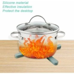LangRay Trivet, Foldable Trivet, 3-piece Silicone Pot Coasters, Washable Thermal Insulation, Space Saving (3) -Vonshef shop 51800406 5