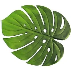 Langray Leaf Placemats, Green Placemats Banana Leaf Placemats Palm Leaf Placemats Table Leaf Banana Leaf Decor,1 -Vonshef shop 51801046 4
