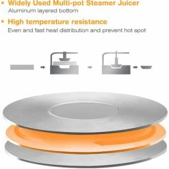 Costway 10L Stainless Steel Juice Steamer Juicer Steaming Cookware Fruit Vegetables -Vonshef shop 53270818 4