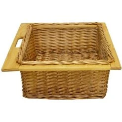 KuKoo Pull Out Wicker Basket Drawer 600mm Kitchen Storage Solution 9 KuKoo Pull Out Wicker Basket Drawer 600mm Kitchen Storage Solution -Vonshef shop 53552013 5