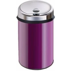 Inmotion 30L Purple Stainless Steel Auto Sensor Kitchen Waste Dust Bin