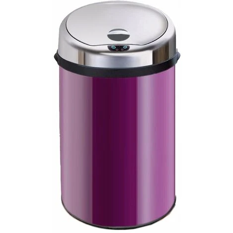 Inmotion 30L Purple Stainless Steel Auto Sensor Kitchen Waste Dust Bin 1 Inmotion 30L Purple Stainless Steel Auto Sensor Kitchen Waste Dust Bin