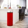 Inmotion 50L Red Stainless Steel Auto Sensor Kitchen Waste Dust Bin