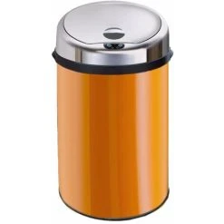 Inmotion 30L Orange Stainless Steel Auto Sensor Kitchen Waste Dust Bin