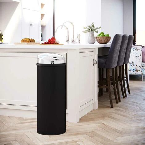 Inmotion 50L Black Stainless Steel Auto Sensor Kitchen Waste Dust Bin 1 Inmotion 50L Black Stainless Steel Auto Sensor Kitchen Waste Dust Bin
