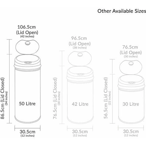 Inmotion 50L Pink Stainless Steel Sensor Kitchen Waste Dust Bin 4 Inmotion 50L Pink Stainless Steel Sensor Kitchen Waste Dust Bin - Image 4