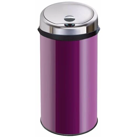 Inmotion 42L Purple Stainless Steel Auto Sensor Kitchen Waste Dust Bin 1 Inmotion 42L Purple Stainless Steel Auto Sensor Kitchen Waste Dust Bin