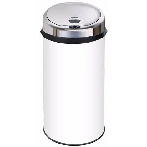 Inmotion 42L White Stainless Steel Auto Sensor Kitchen Waste Dust Bin 1 Inmotion 42L White Stainless Steel Auto Sensor Kitchen Waste Dust Bin