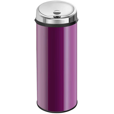 Inmotion 50L Purple Stainless Steel Auto Sensor Kitchen Waste Dust Bin 2 Inmotion 50L Purple Stainless Steel Auto Sensor Kitchen Waste Dust Bin - Image 2