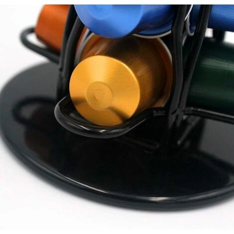 LITZEE Coffee Capsules Holder, Coffee Pod Holder For 40 Coffee Capsules, Rotating Design, Elegant And Modern Finish, Coffe Storage Rack For 40 Pcs Pods Coffee Holder Stand 4 LITZEE Coffee Capsules Holder, Coffee Pod Holder For 40 Coffee Capsules, Rotating Design, Elegant And Modern Finish, Coffe Storage Rack For 40 Pcs Pods Coffee Holder Stand - Image 4