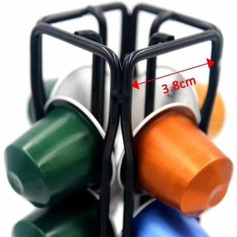 LITZEE Coffee Capsules Holder, Coffee Pod Holder For 40 Coffee Capsules, Rotating Design, Elegant And Modern Finish, Coffe Storage Rack For 40 Pcs Pods Coffee Holder Stand 5 LITZEE Coffee Capsules Holder, Coffee Pod Holder For 40 Coffee Capsules, Rotating Design, Elegant And Modern Finish, Coffe Storage Rack For 40 Pcs Pods Coffee Holder Stand - Image 5