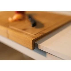 MARCO PAUL Chopping Board With Counter Edge Wooden Cutting Board Serving Board 9 MARCO PAUL Chopping Board With Counter Edge Wooden Cutting Board Serving Board -Vonshef shop 53963264 5