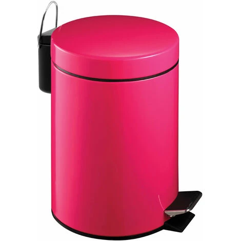 Premier Housewares Hot Pink Pedal Bin - 3 Ltr 1 Premier Housewares Hot Pink Pedal Bin - 3 Ltr