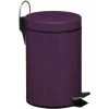 Premier Housewares Purple Pedal Bin - 3 Ltr
