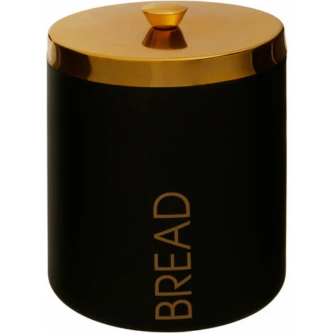 Premier Housewares Liberty Black Enamel Finish Bread Bin 2 Premier Housewares Liberty Black Enamel Finish Bread Bin - Image 2