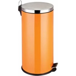Premier Housewares Orange Pedal Bin - 30 Ltr