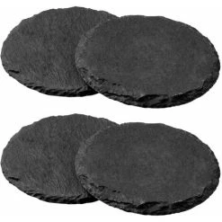 Premier Housewares Slate Round Coasters - Set Of 4