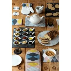 Premier Housewares Slate Round Coasters - Set Of 4 7 Premier Housewares Slate Round Coasters - Set Of 4 -Vonshef shop 54188364 3