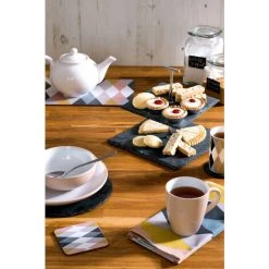 Premier Housewares Slate Round Coasters - Set Of 4 8 Premier Housewares Slate Round Coasters - Set Of 4 -Vonshef shop 54188364 4