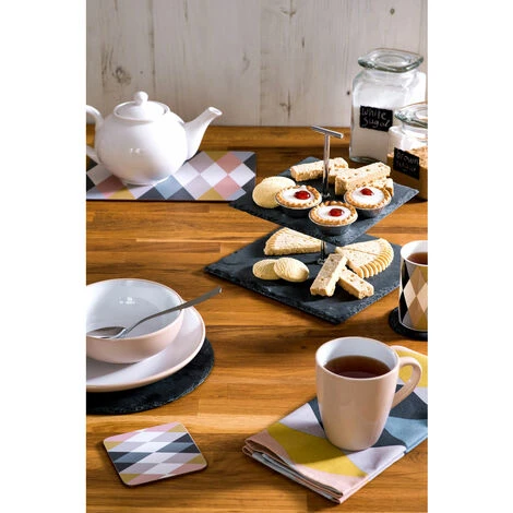 Premier Housewares Slate Round Coasters - Set Of 4 4 Premier Housewares Slate Round Coasters - Set Of 4 - Image 4