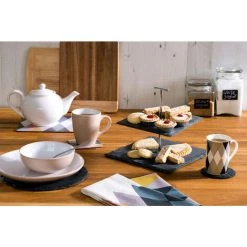 Premier Housewares Slate Round Coasters - Set Of 4 9 Premier Housewares Slate Round Coasters - Set Of 4 -Vonshef shop 54188364 5