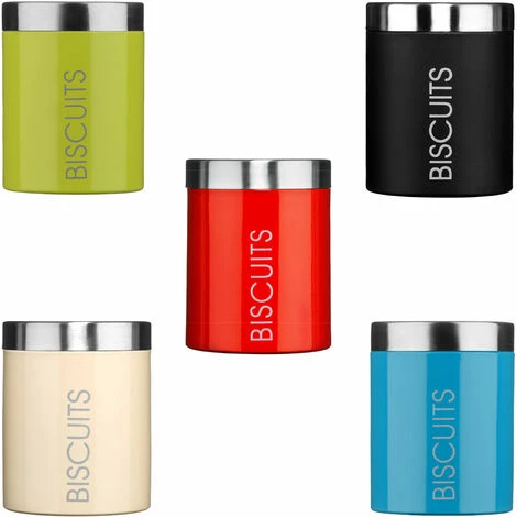 Premier Housewares Black Enamel Biscuit Canister 3 Premier Housewares Black Enamel Biscuit Canister - Image 3