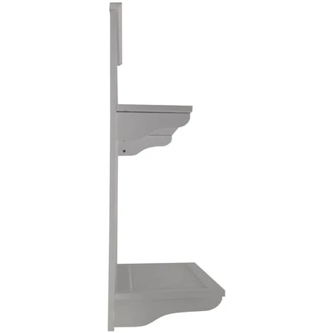 Watsons NOVEL - Kitchen Plate Bowl Cup Display / Wall Rack Shelves With Hooks - White 3 Watsons NOVEL - Kitchen Plate Bowl Cup Display / Wall Rack Shelves With Hooks - White - Image 3