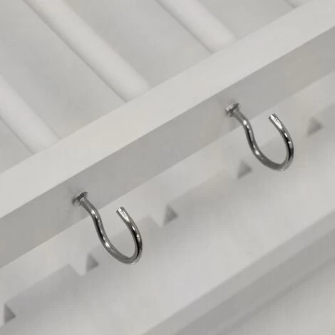 Watsons CHESHUNT - Wall Mounted Kitchen Plate Cup / Storage Rack With Hooks - White 4 Watsons CHESHUNT - Wall Mounted Kitchen Plate Cup / Storage Rack With Hooks - White - Image 4
