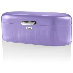 Swan Retro Bread Bin Purple