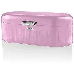 Swan Retro Bread Bin Pink