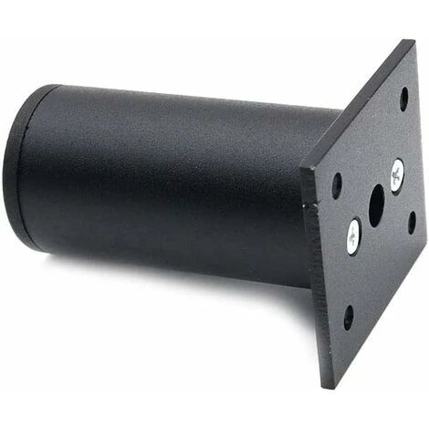 LITZEE Set Of 4 Adjustable Matt Black Furniture Legs, 38x80mm Aluminum Alloy Made, Cabinet Coffee Table TV Stand Legs, Furniture Sofa Support Foot, Bathroom Cabinet Support Legs 4 LITZEE Set Of 4 Adjustable Matt Black Furniture Legs, 38x80mm Aluminum Alloy Made, Cabinet Coffee Table TV Stand Legs, Furniture Sofa Support Foot, Bathroom Cabinet Support Legs - Image 4