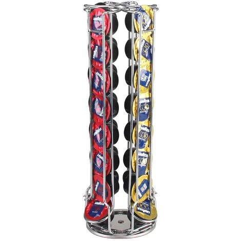 NEO DIRECT Neo Chrome Tower 32pcs Revolving Rotating Coffee Capsule Holder Stand Rack For Lavazza Mio Pods 1 NEO DIRECT Neo Chrome Tower 32pcs Revolving Rotating Coffee Capsule Holder Stand Rack For Lavazza Mio Pods