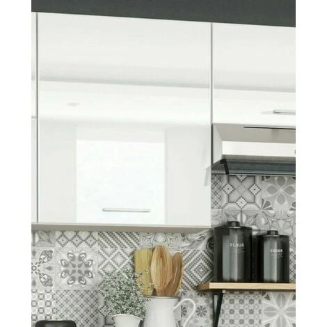 IMPACT FURNITURE 600 Kitchen Wall Unit 60cm Cabinet Cupboard Upper White Gloss Soft Close Door Rosi 2 IMPACT FURNITURE 600 Kitchen Wall Unit 60cm Cabinet Cupboard Upper White Gloss Soft Close Door Rosi - Image 2