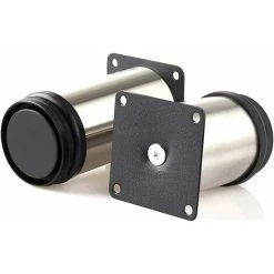 Tinor 4 Adjustable Legs 120mm Height Thicken Cabinet Legs Table Legs Furniture Legs, Brushed Stainless Steel, Adjustable Height 0-15mm Come With Stainless Steel Screws -Vonshef shop 57275526 4