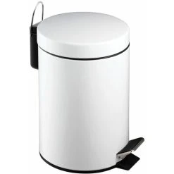 Premier Housewares White Pedal Bin - 3 Ltr