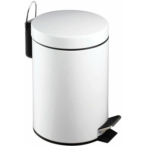 Premier Housewares White Pedal Bin - 3 Ltr 1 Premier Housewares White Pedal Bin - 3 Ltr