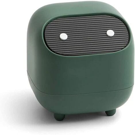 Tinor Mini Counter Top Trash Can With Lid, Cute Plastic Trash Can For Desk, Bathroom, Table Or Coffee Table - Eliminate Cotton Rounds, Makeup Sponges (Green) 1 Tinor Mini Counter Top Trash Can With Lid, Cute Plastic Trash Can For Desk, Bathroom, Table Or Coffee Table - Eliminate Cotton Rounds, Makeup Sponges (Green)