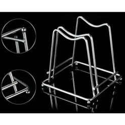Tinor Stainless Steel Cutting Board Holder Chopping Board Stand Rack Kitchen Household Organizer Cutting Board Rack -Vonshef shop 58242904 2