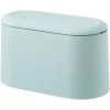 SOEKAVIA Portable Trash Can Desk Bin With Lid, Mini Press-Type Trash Can Table Desktop Dustbin For Home Living Room Kitchen Bedroom Bathroom Office Dust Bin (Blue)